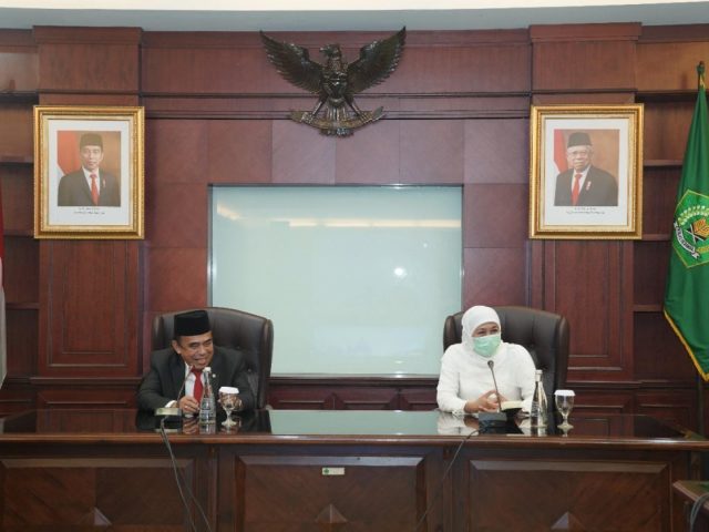 Menag dan Khofifah Bahas Sinergi Kemenag dengan Muslimat NU