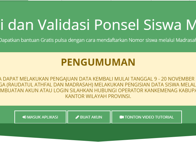 Bantuan Kuota Internet E-Ponsel Tahap IV